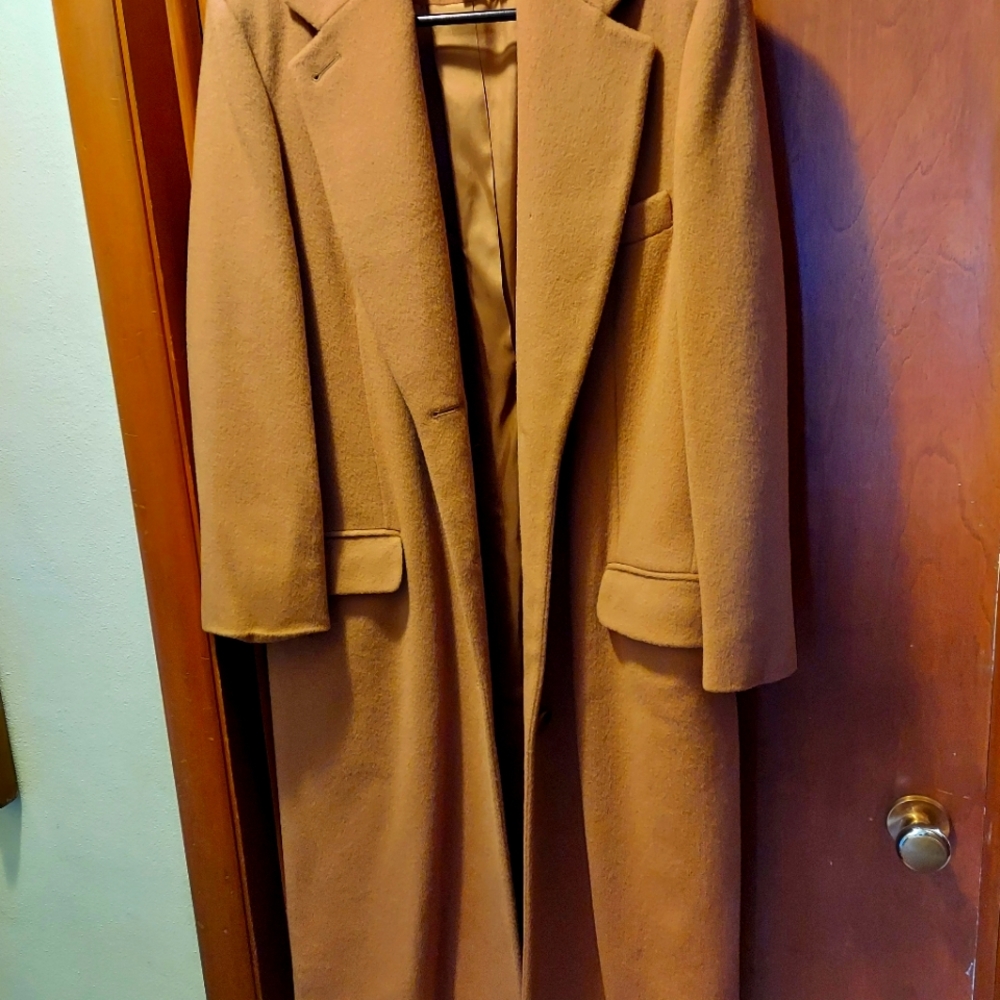 long camel 100% wool coat vintage Talbots